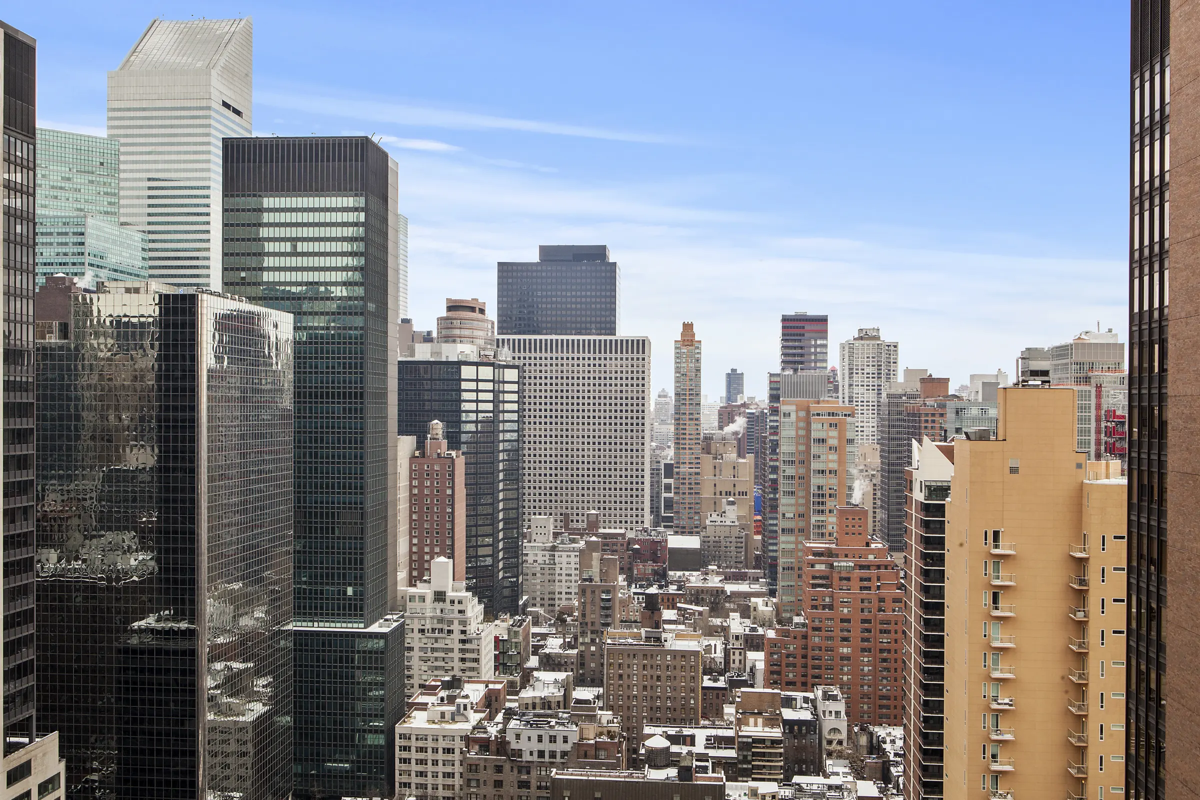 The Midtown East skyline around East 50th Street, where LAL Dental practises